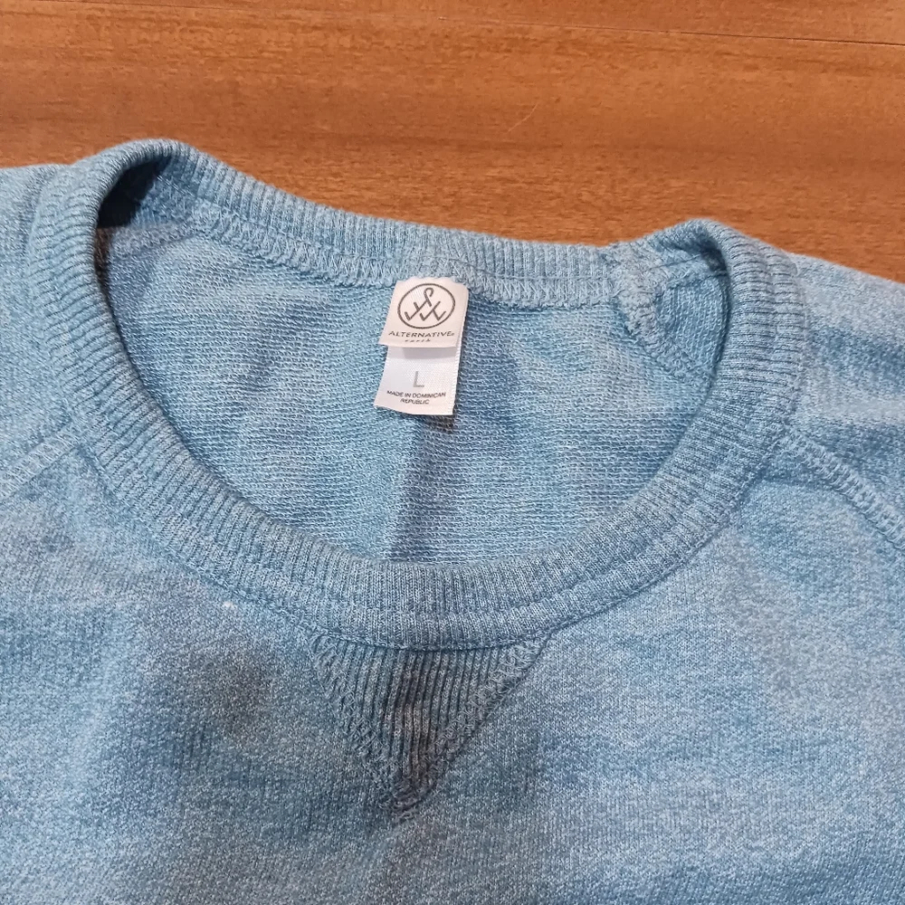Alternative Earth Sweater Large Blue Short Sleeve - Picture 3 of 8